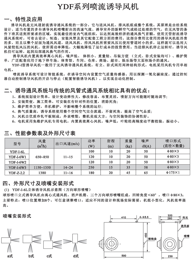YDF系列喷流诱导风机
